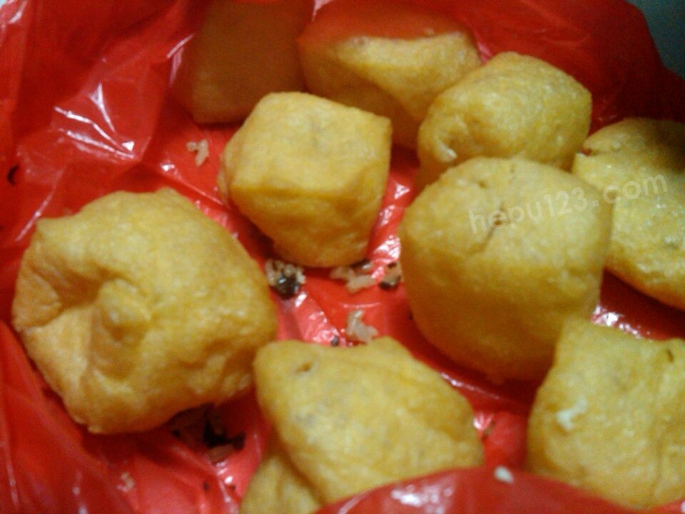 柳州风味小吃油豆腐酿油酿果子